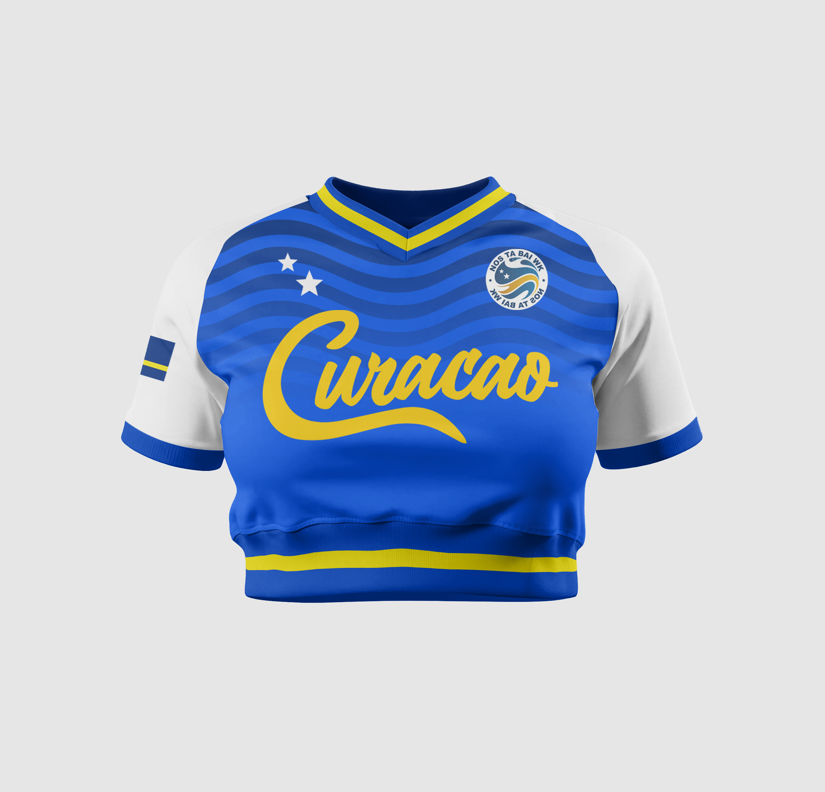 Curacao Tshirt Crop Top (Pre-Order)